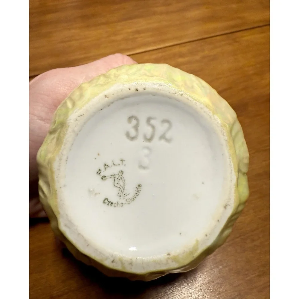 P.A.L.T. Czecho-Slovakia Porcelain Creamer Sugar Lusterware PALT Czaechoslavakia